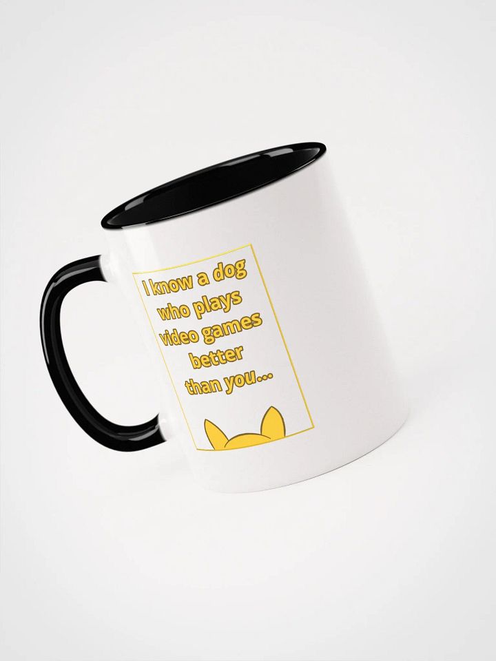 Doopsters - I know a Dog Gamer - White Enamel Mug product image (1)