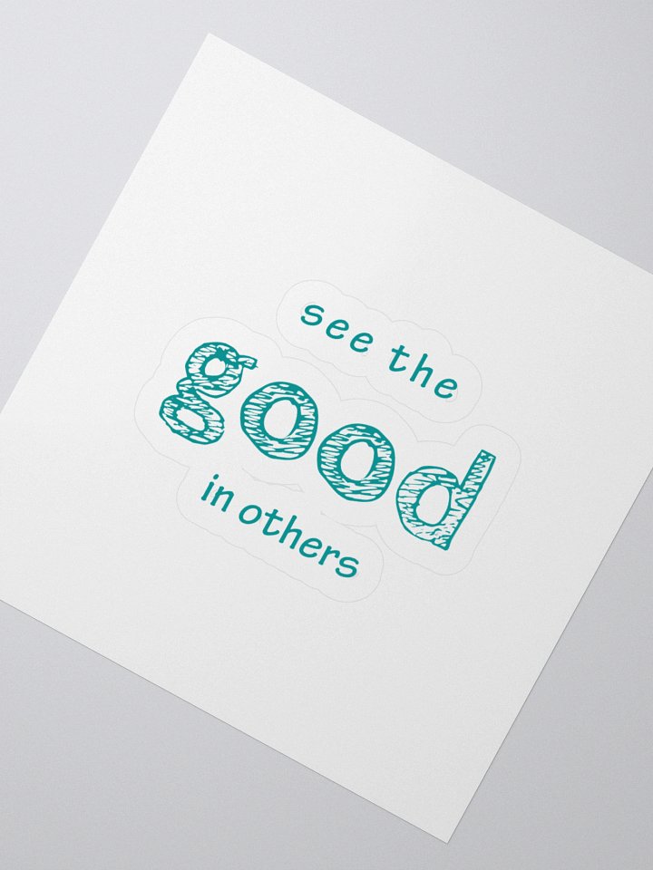 Good Vibes Teal Kiss Cut Stickers product image (4)