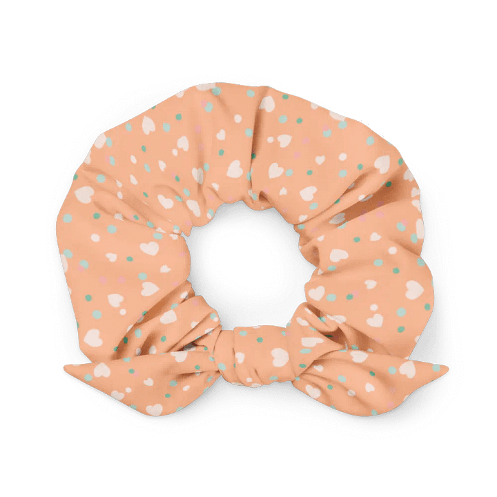 Simply Peachy Hearts and Dots Scrunchie product image (1)