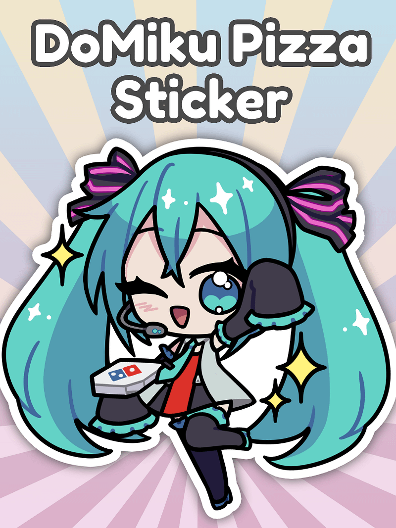 DoMiku Pizza Sticker