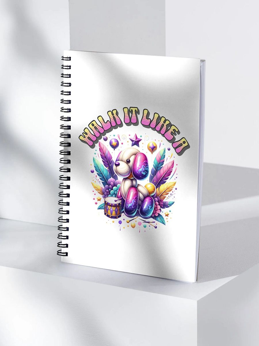 Walk It Like A Dog Vibrant Dream Spiral Notebook product image (1)