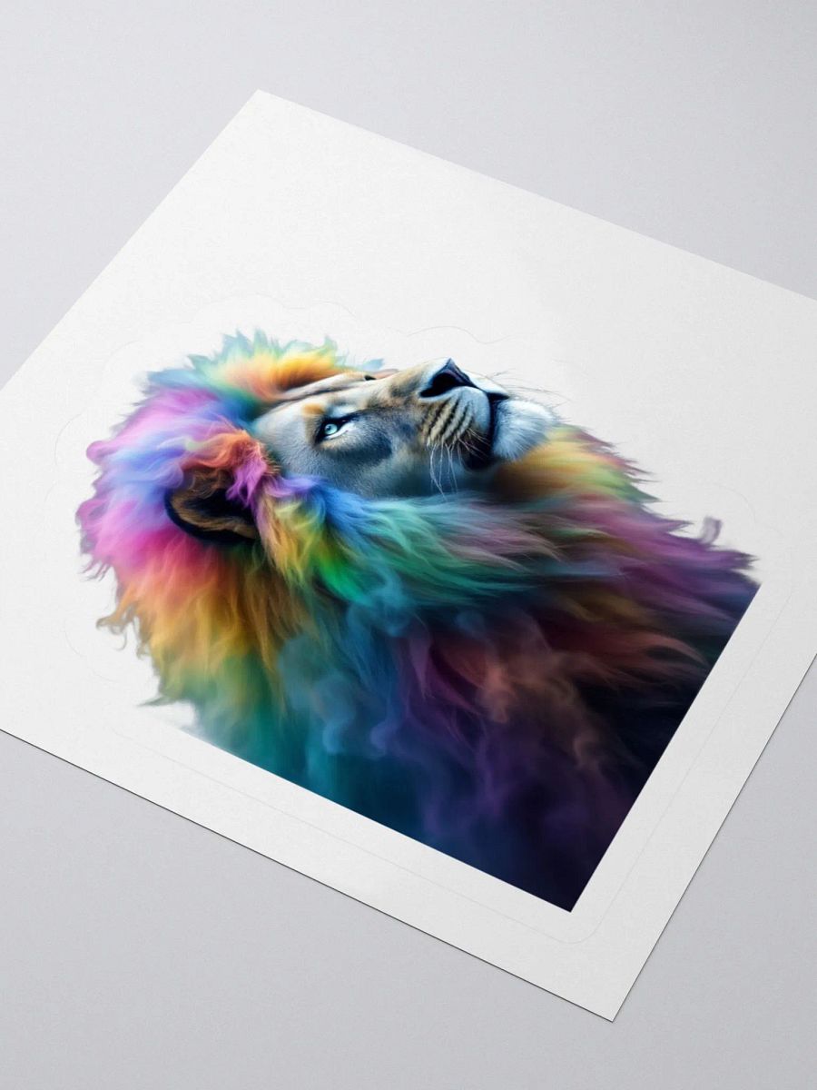 Rainbow Lion Kiss Cut Stickers product image (7)