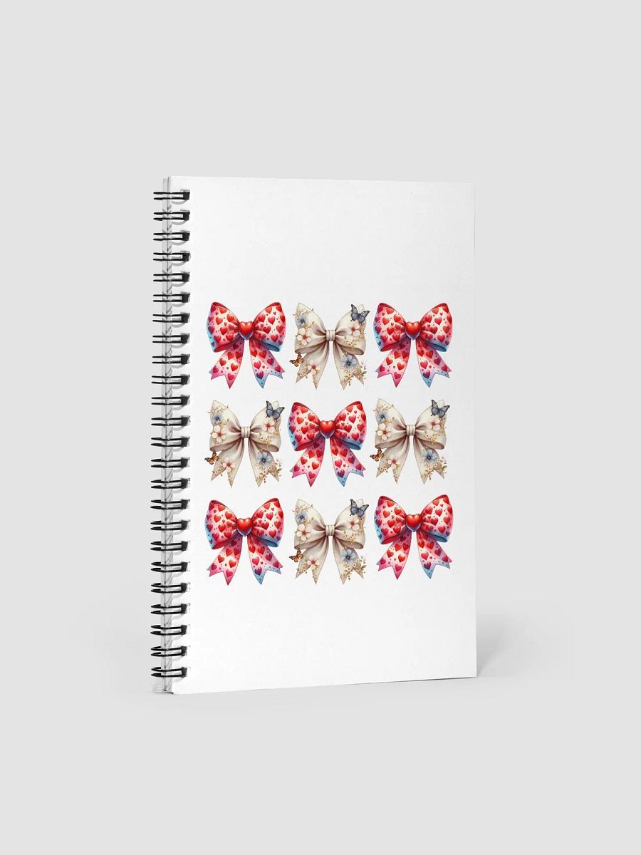 Spring Bows Heart Spiral Notebook product image (2)
