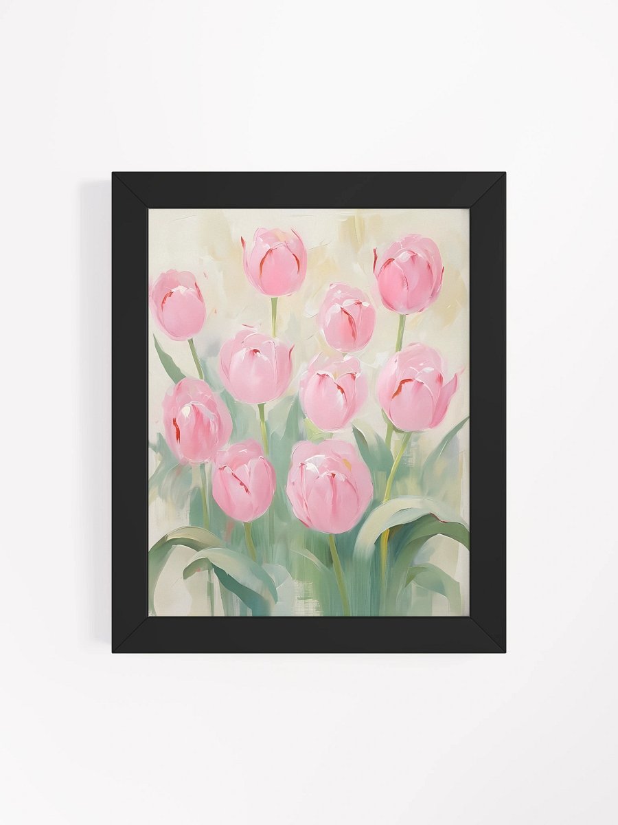 Impressionistic Pink Tulips Framed Poster product image (5)
