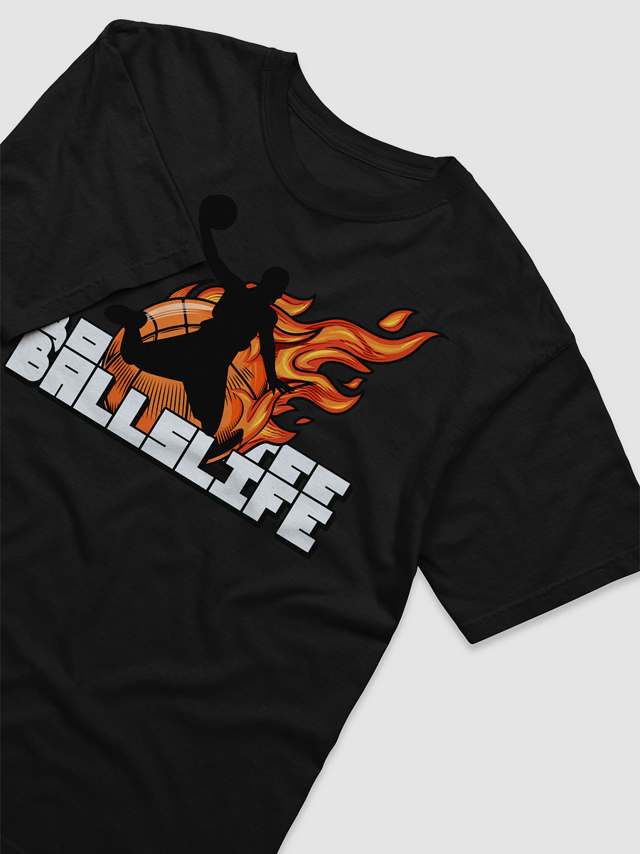Flaming Basketball Silhouette Tee product image (21)