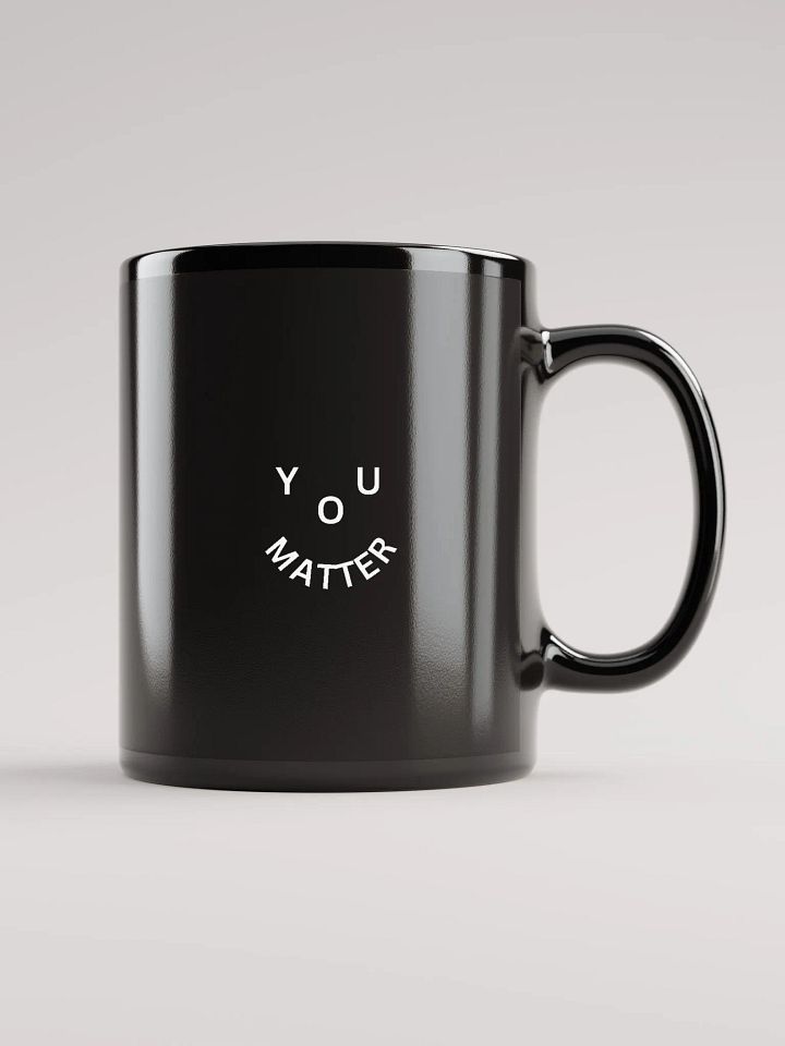 You Matter : - ) Black Mug - Mini Design product image (1)