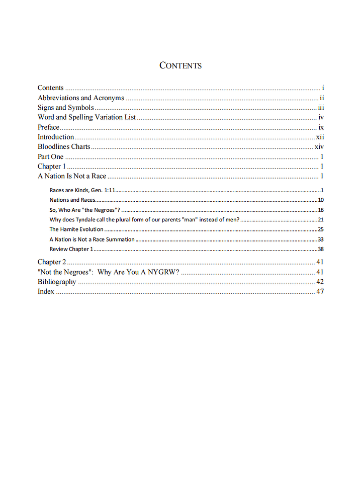 Free Chapter: So, Ytiomology, Who Are The Negroes? product image (2)