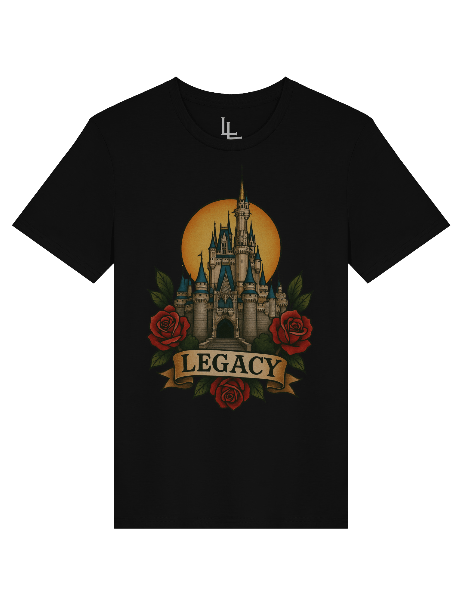 Neo-Traditional Magic Kingdom Tee | Black product image (1)