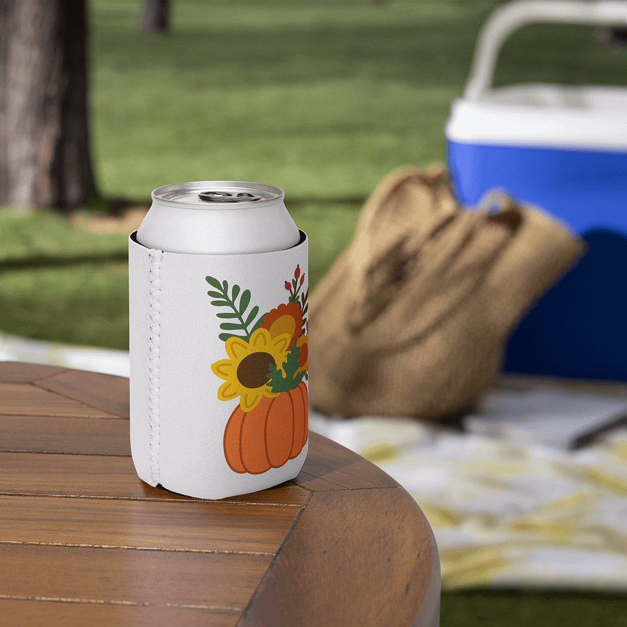 Floral Pumpkin Can Cooler product image (5)