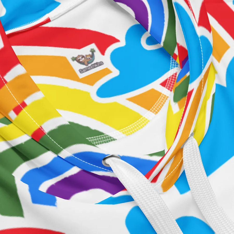 Whimsical Rainbow Clouds Unisex Hoodie product image (4)