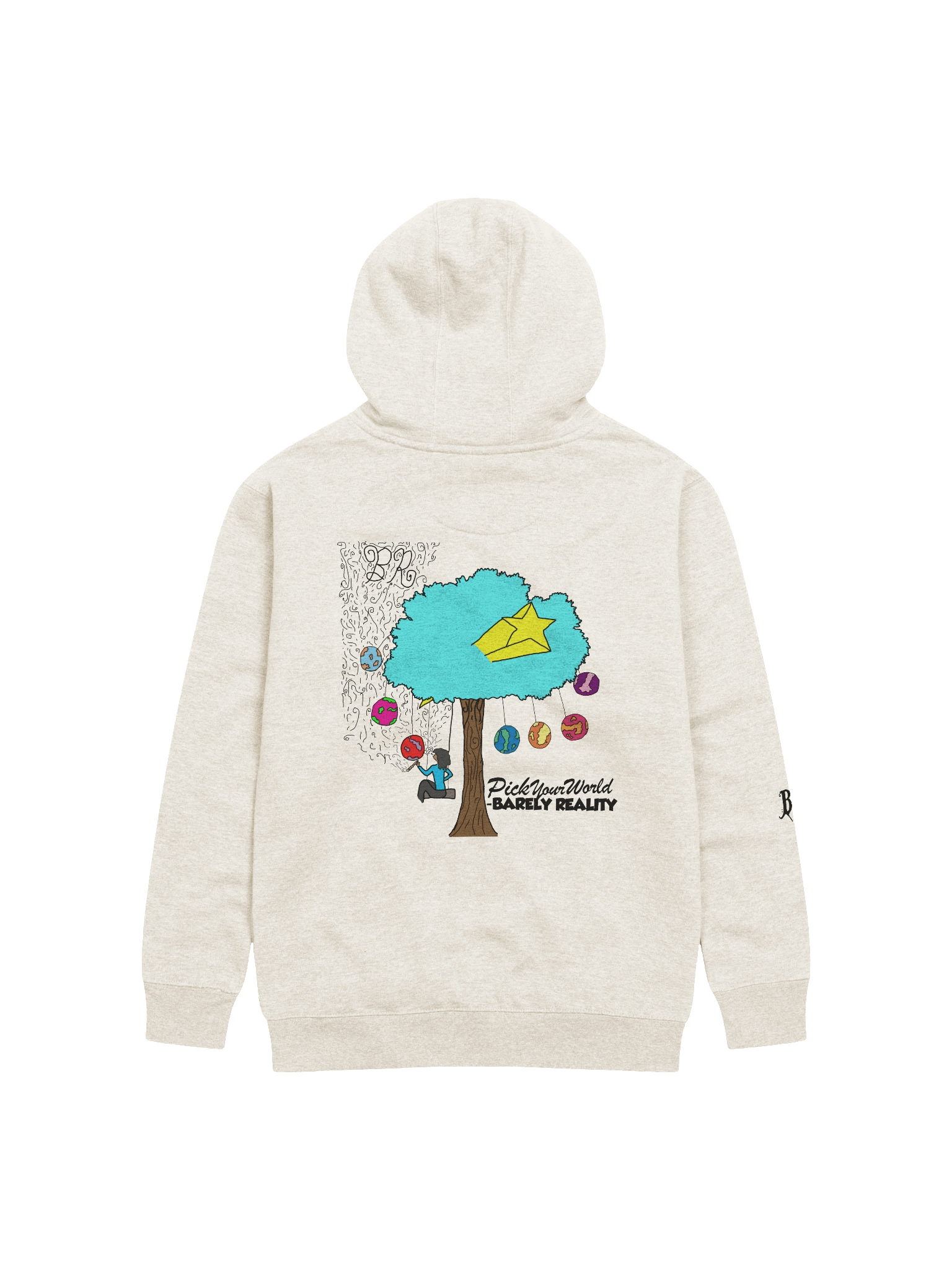 "PICK YOUR WORLD" HOODIE (BL) product image (6)