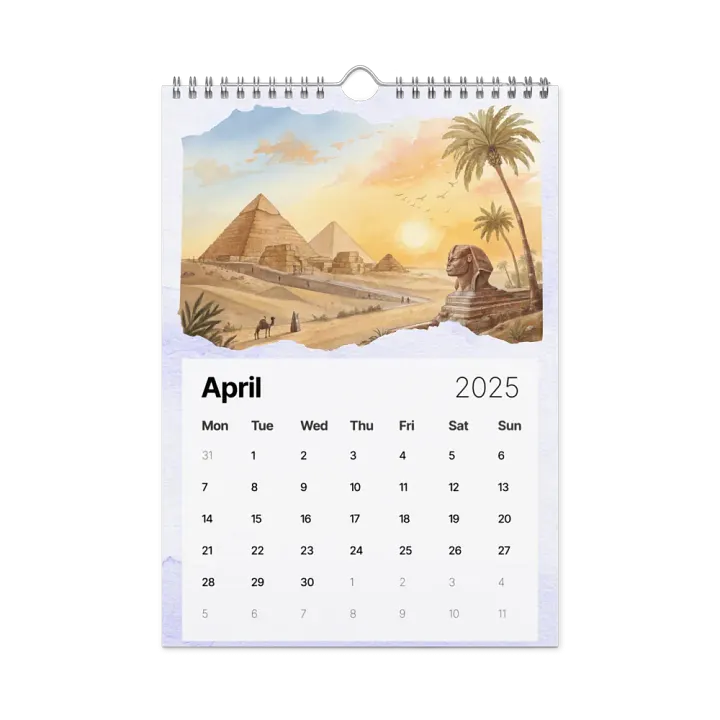 WORLD CAPITALS WATERCOLOR WALL CALENDAR 2025 product image (1)
