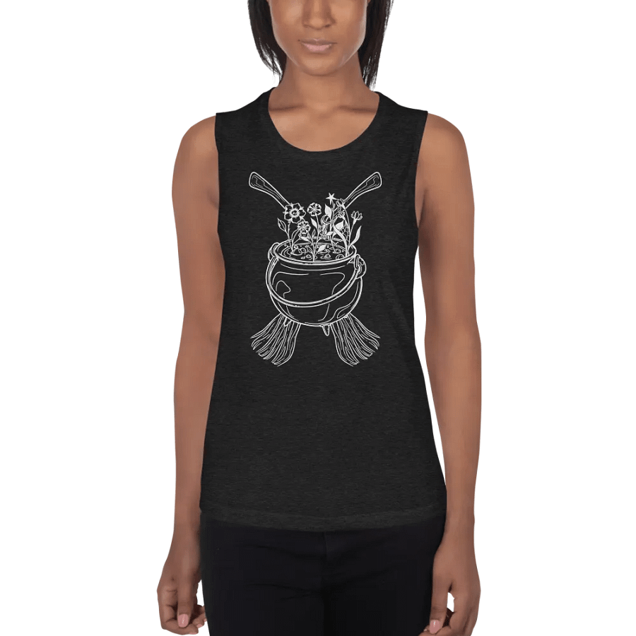 Henbane Coven Crest Bella+Canvas Women's Flowy Muscle Tank product image (2)