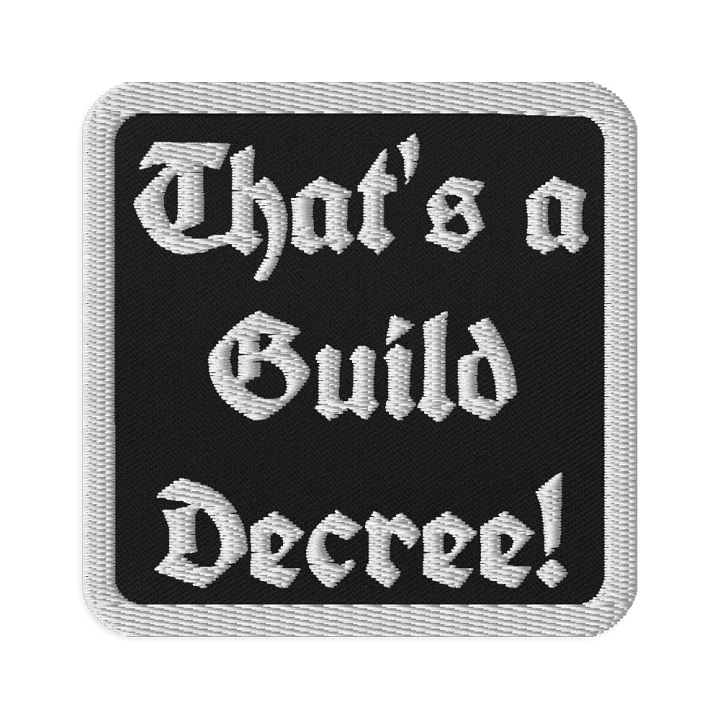 Guild Decree Embroidered Patches product image (1)