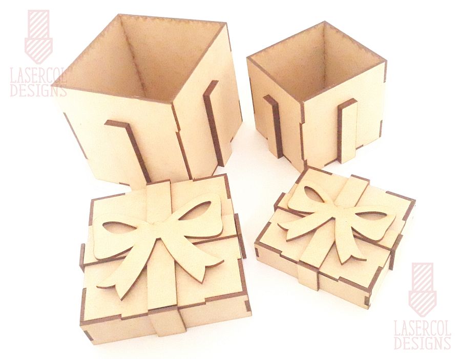 Gift Box (Two Sizes) - Laser Cut Files product image (6)