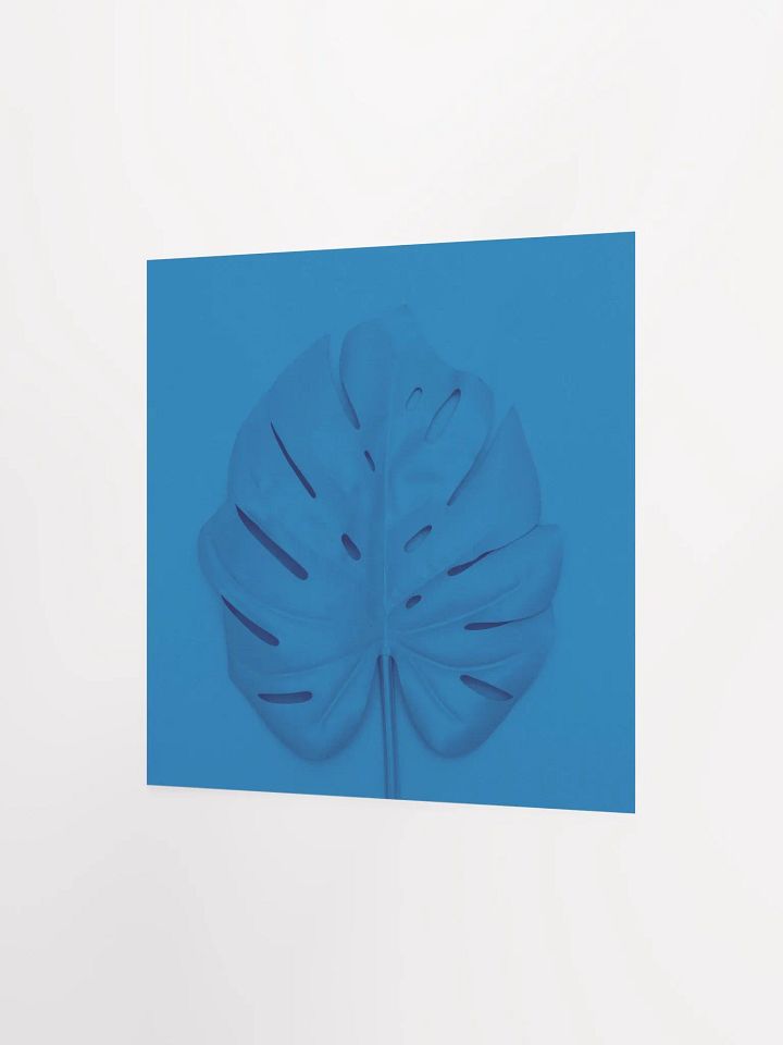 Monstera Blue Pop Art Leaf Print product image (8)