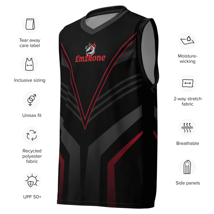 Lm2kone Official - Unisex Basketball Jersey UPF50+ protection product image (2)