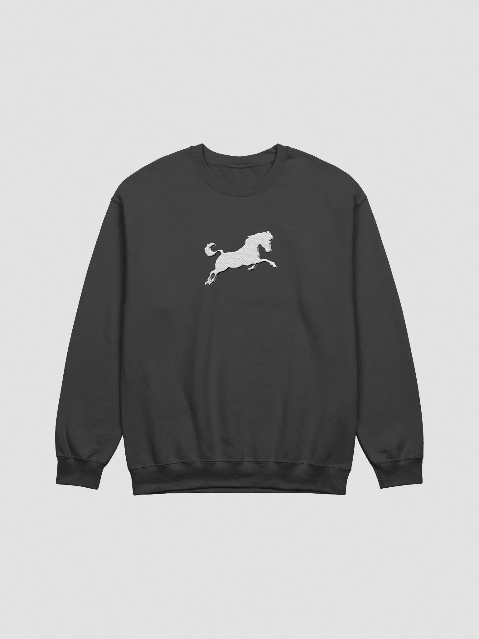 White Horse Embroidered Classic Crewneck Sweatshirt product image (3)