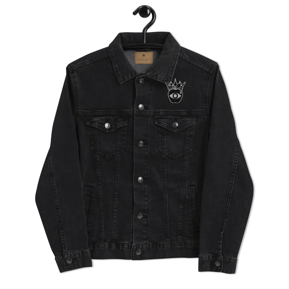 Crowned Apple (Black) ✦ Threadfast Denim Jacket product image (7)