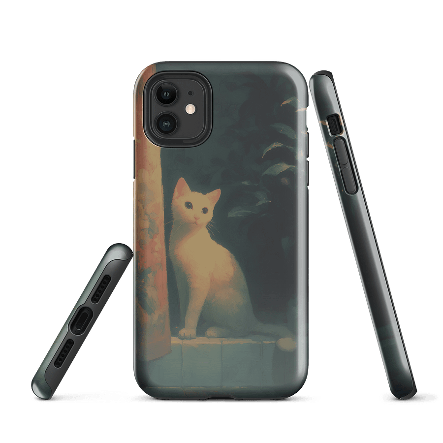 Mystical White Cat iPhone Case product image (1)