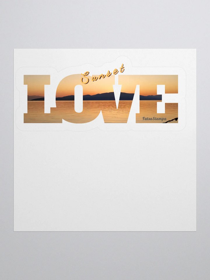 Sunset Serenity Vinyl Stickers product image (1)