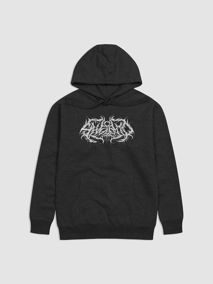 White Metal Logo with Cutie on back Hoodie product image (1)