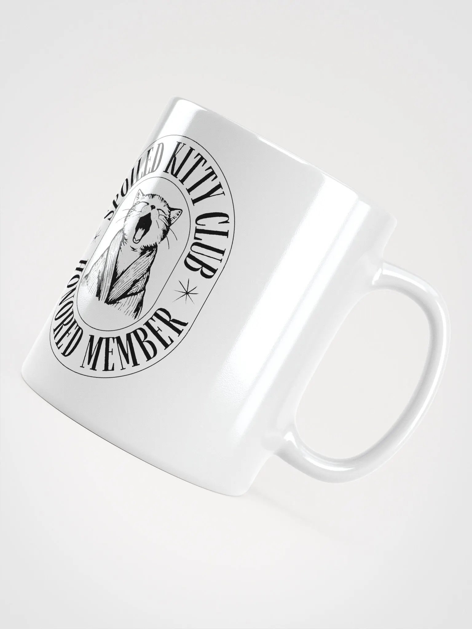 Spoiled Kitty Club White Glossy Mug product image (5)