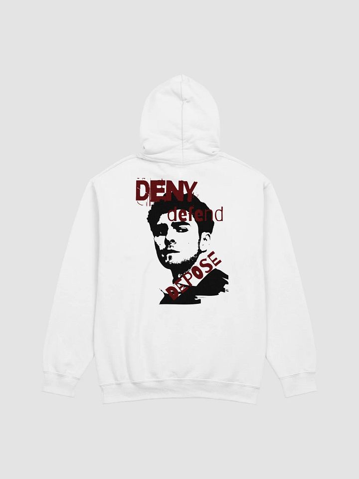 Deny Defend Depose Luigi Mangione Hoodie White product image (1)
