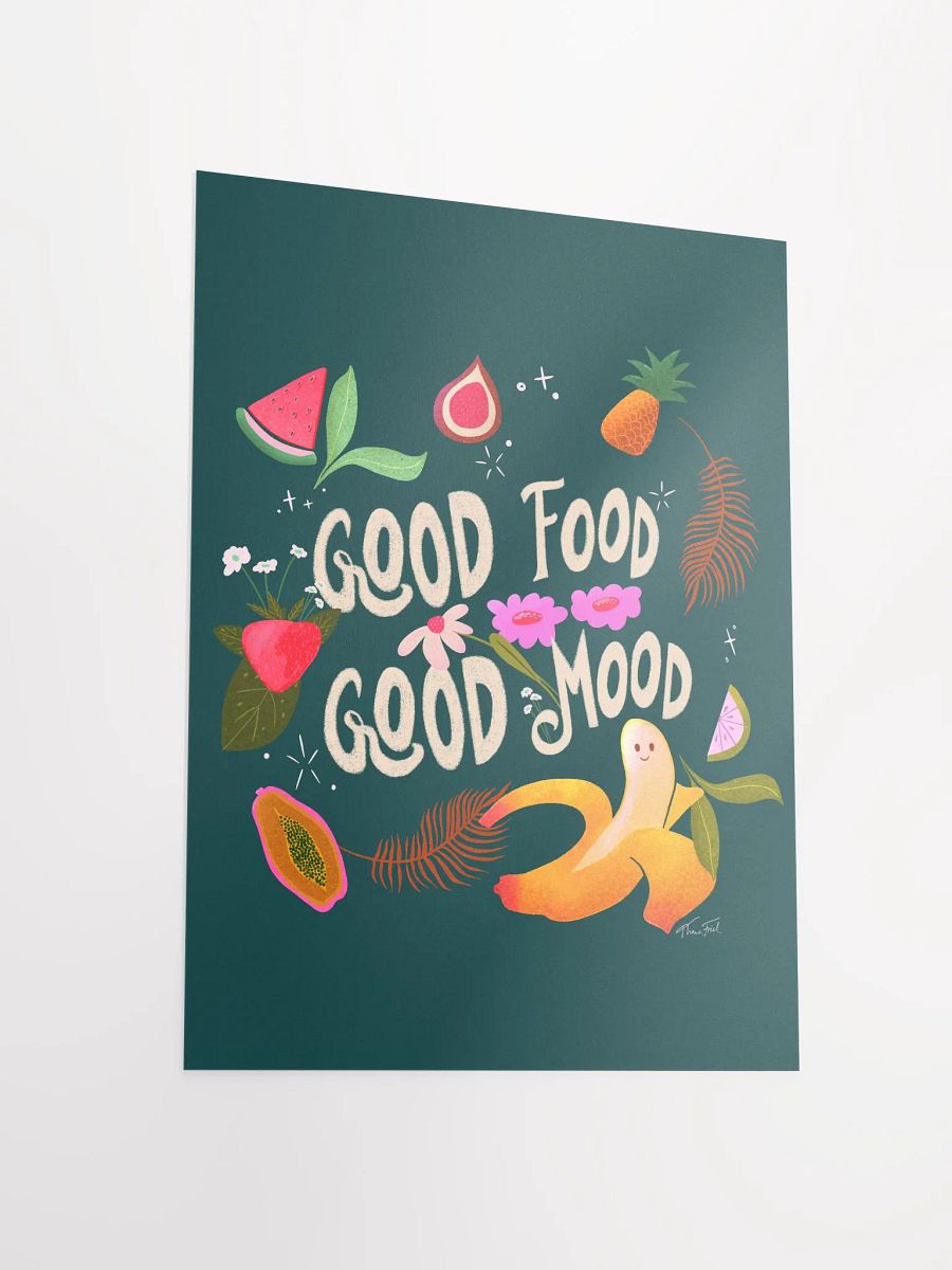 Good Food Good Mood Green • Matte Paper Poster product image (7)