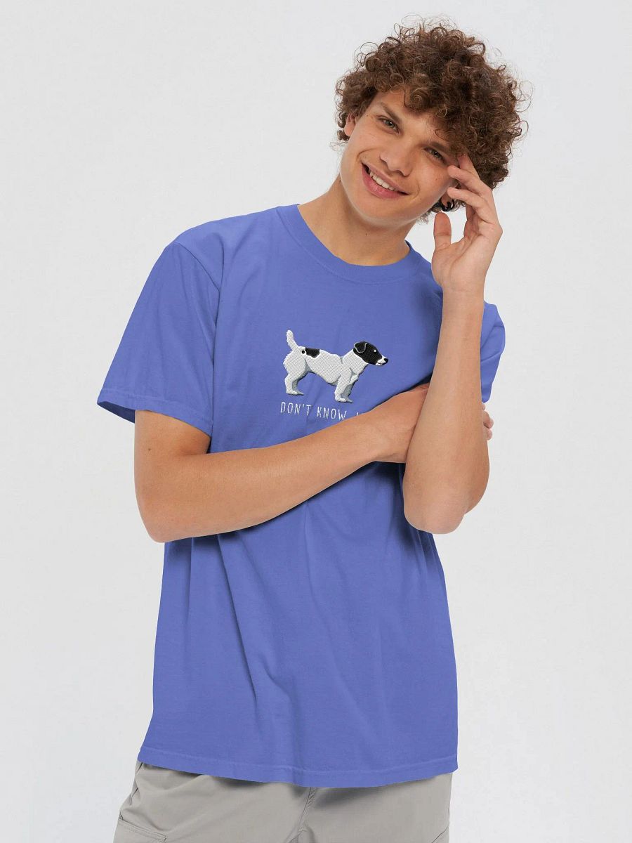 Don't Know Jack T-Shirt(Embroidered) of a Jack Russell Terrier(Black & White) product image (8)