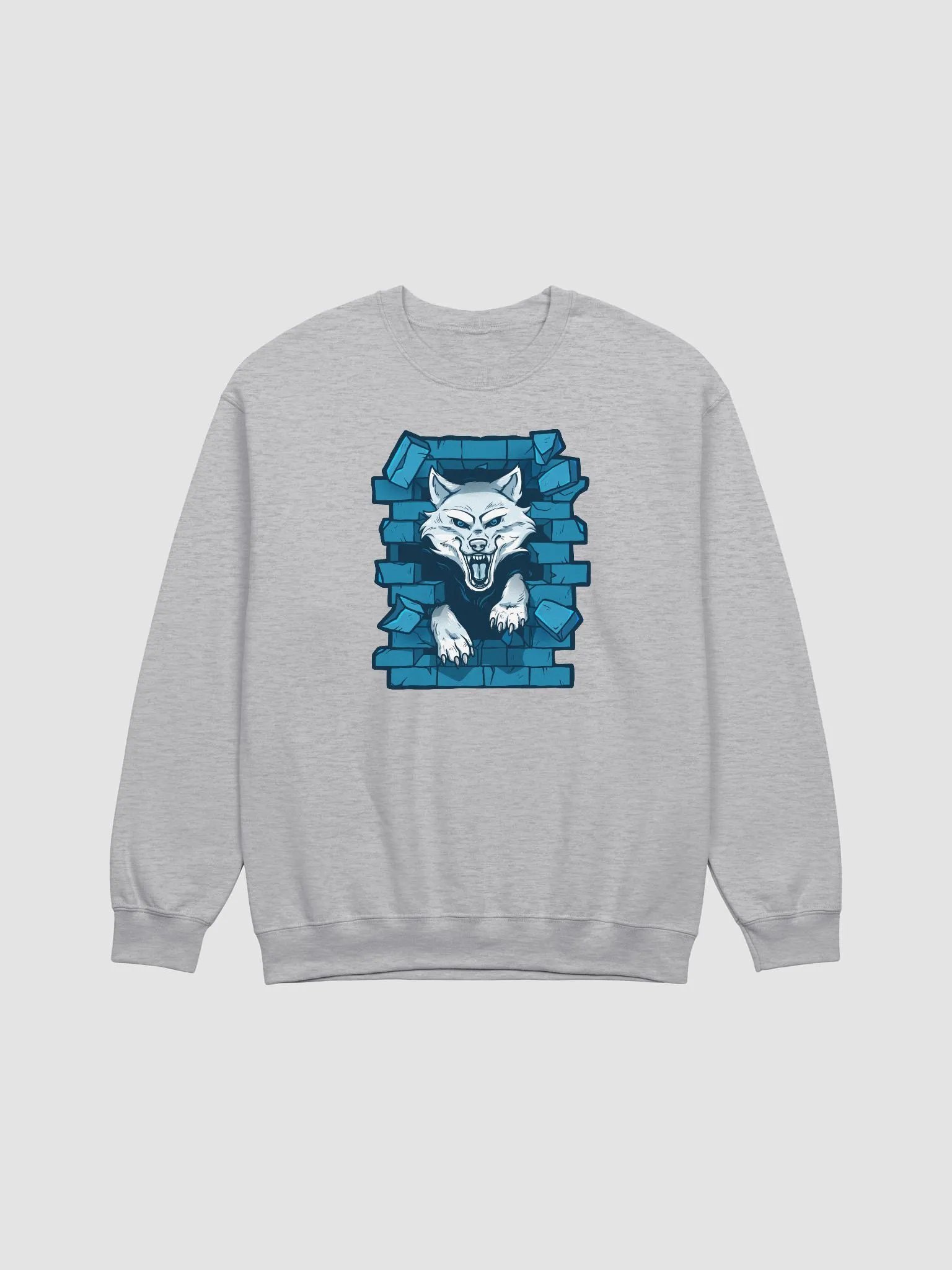 Wallzer Blue Wolf Crewneck product image (1)