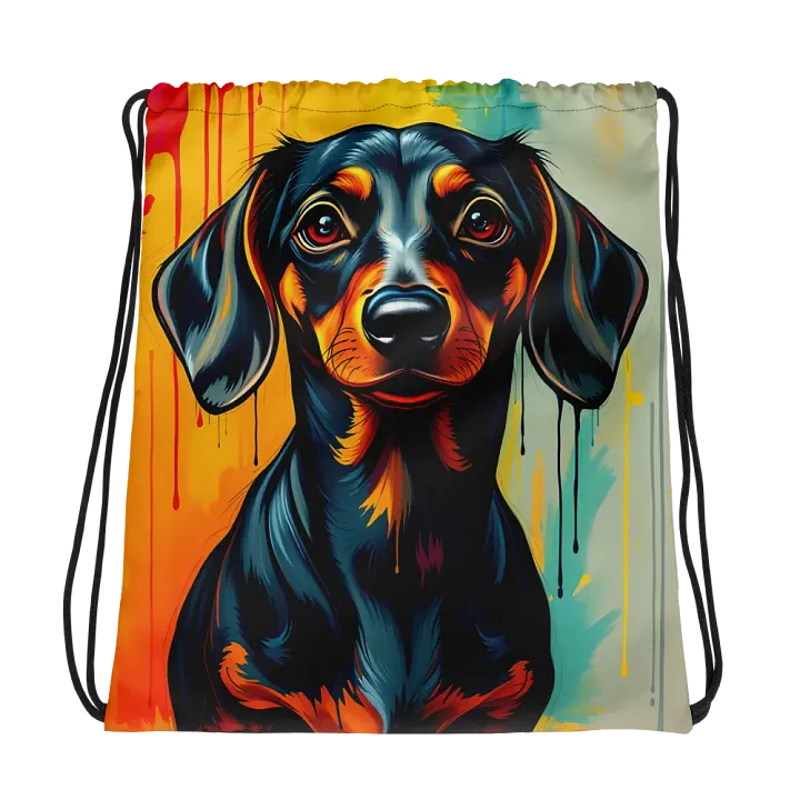 Vibrant Dachshund Dreams Drawstring Bag product image (1)