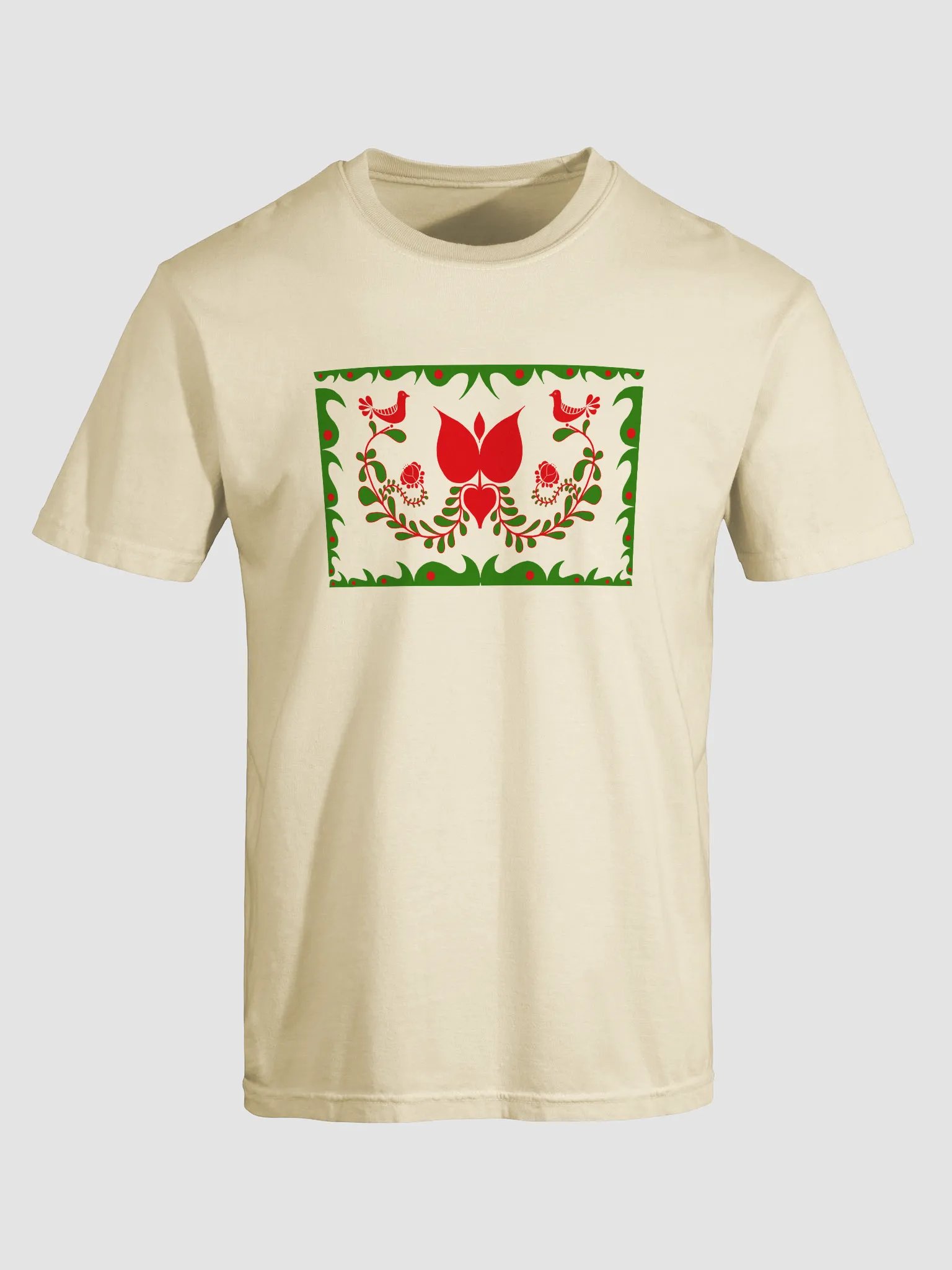 Hungarian Floral Bird Design T-Shirt product image (5)