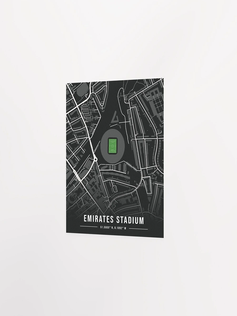 Arsenal Stadium Black Map Design Poster product image (2)