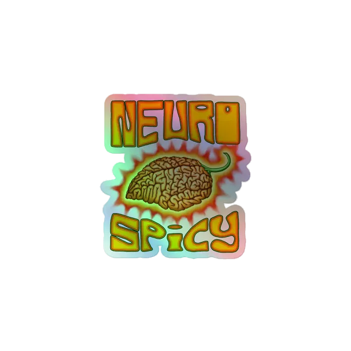 Neurospicy Holo Sticker product image (1)