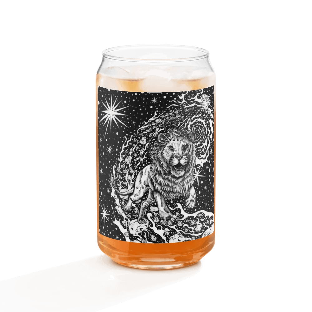 Leo Zodiac Can-Shaped Glass product image (11)