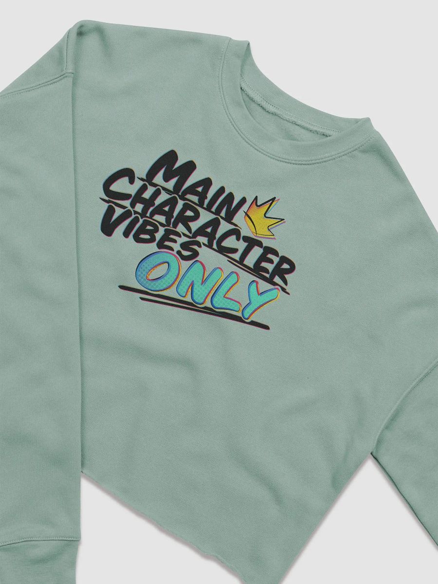 Main Character Vibes Fleece Crop Top product image (3)