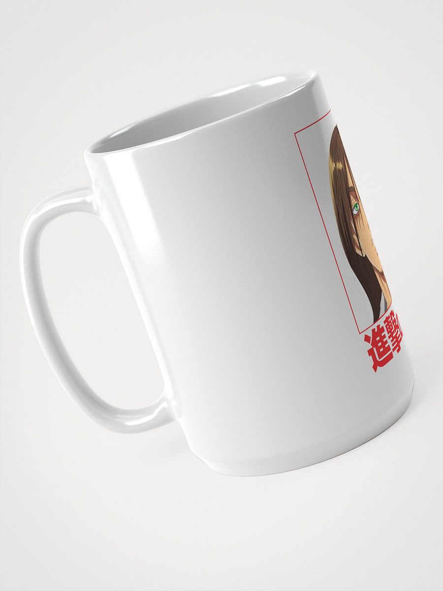 Eren Yeager Half Titan Transformation Art - White Glossy Mug product image (4)