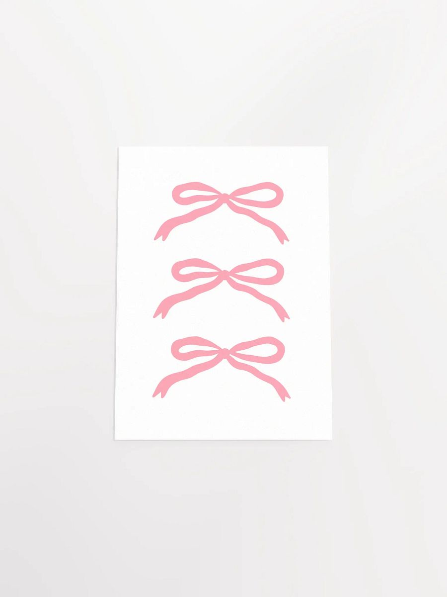 Coquette Pink Bows Print product image (6)