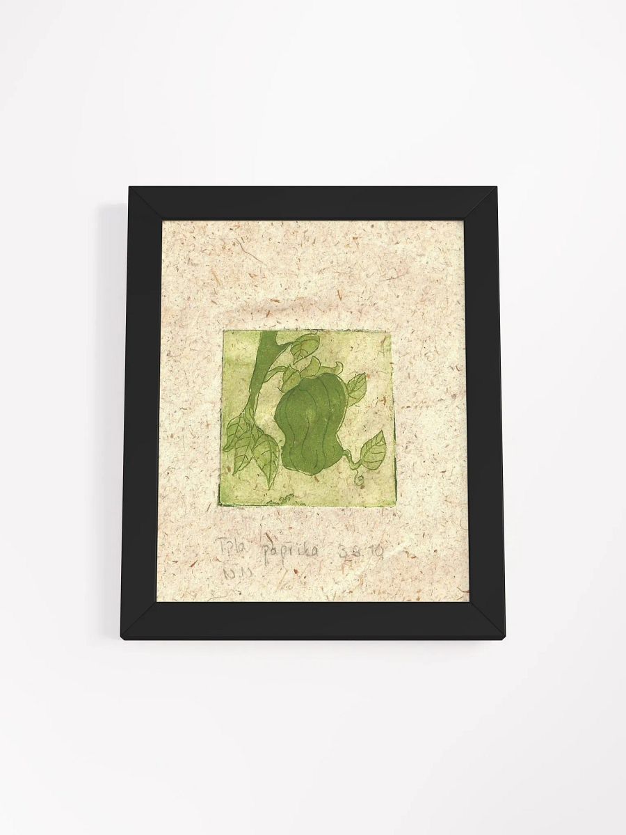 Green Paprika, Botanical Framed Print product image (2)