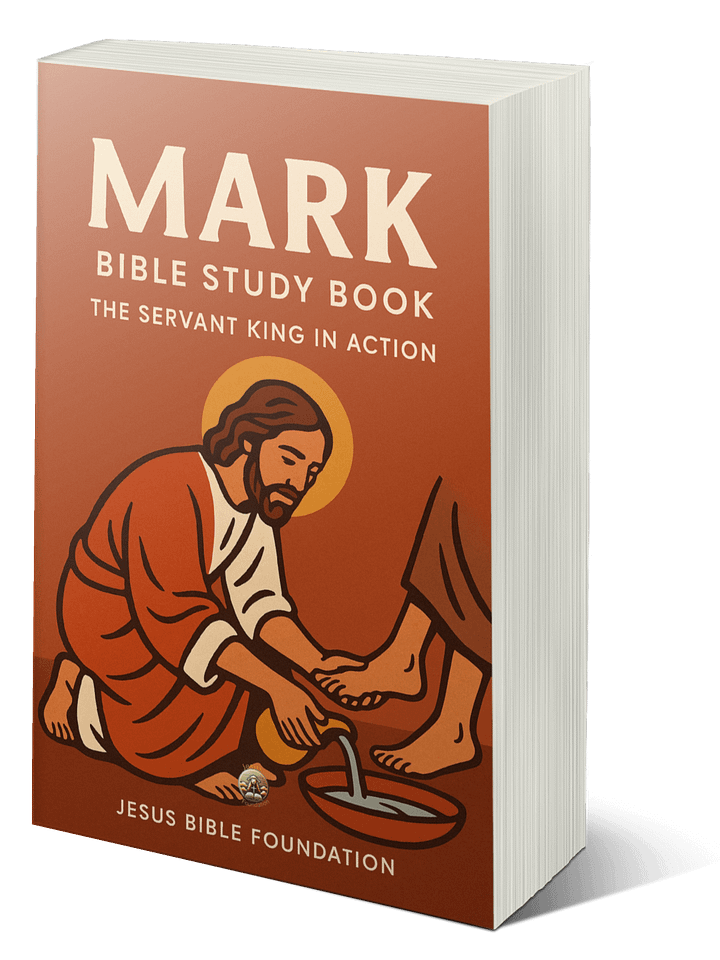 Mark Bible Study Book: The Servant King in Action Jesus Bible Foundation product image (1)