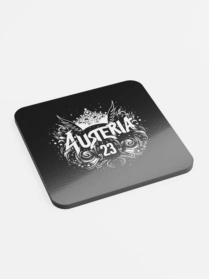 Crown and Wings | Glossed Cork Coaster product image (2)