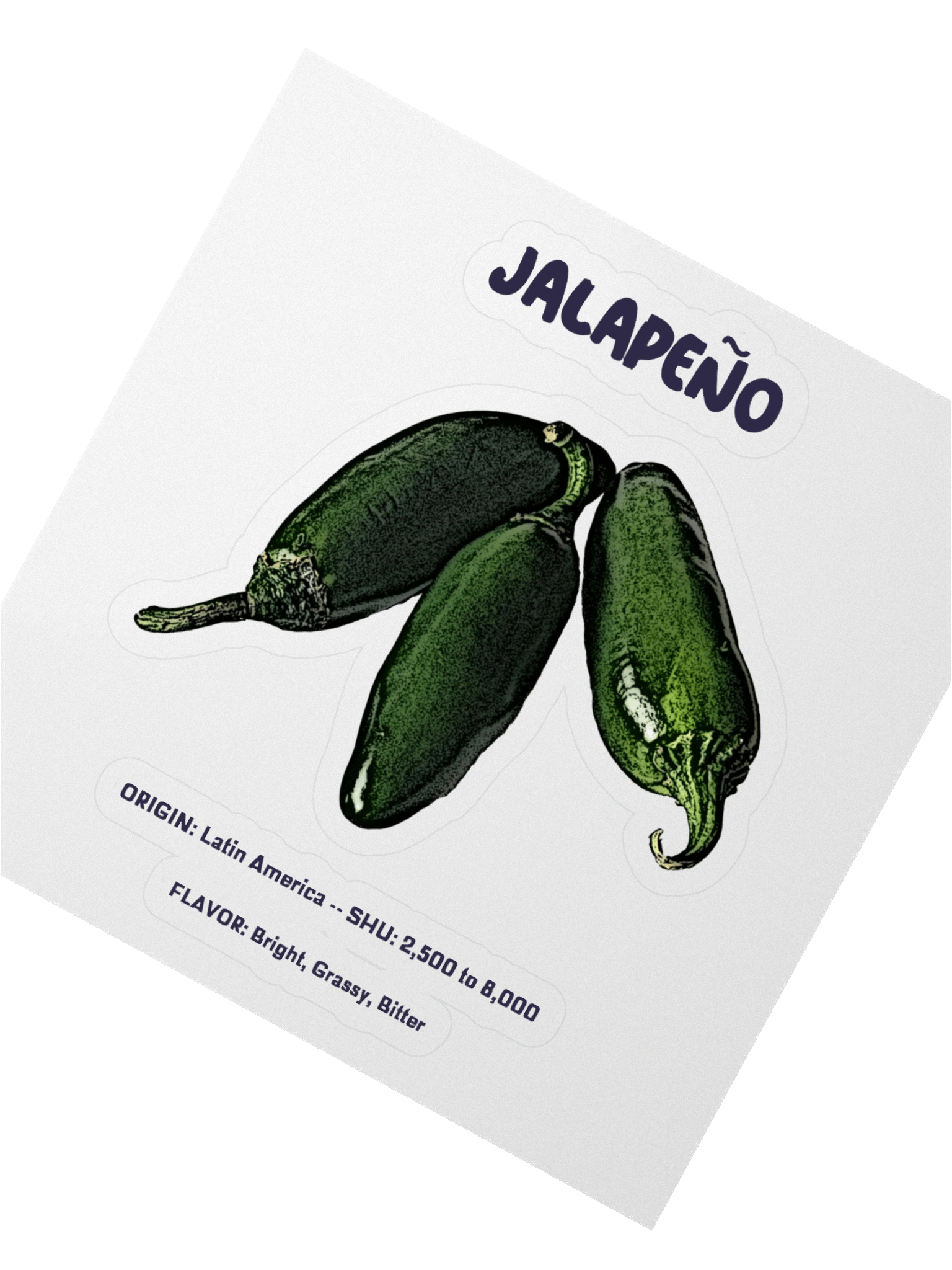 Spicy Jalapeño Kiss Cut Sticker product image (2)
