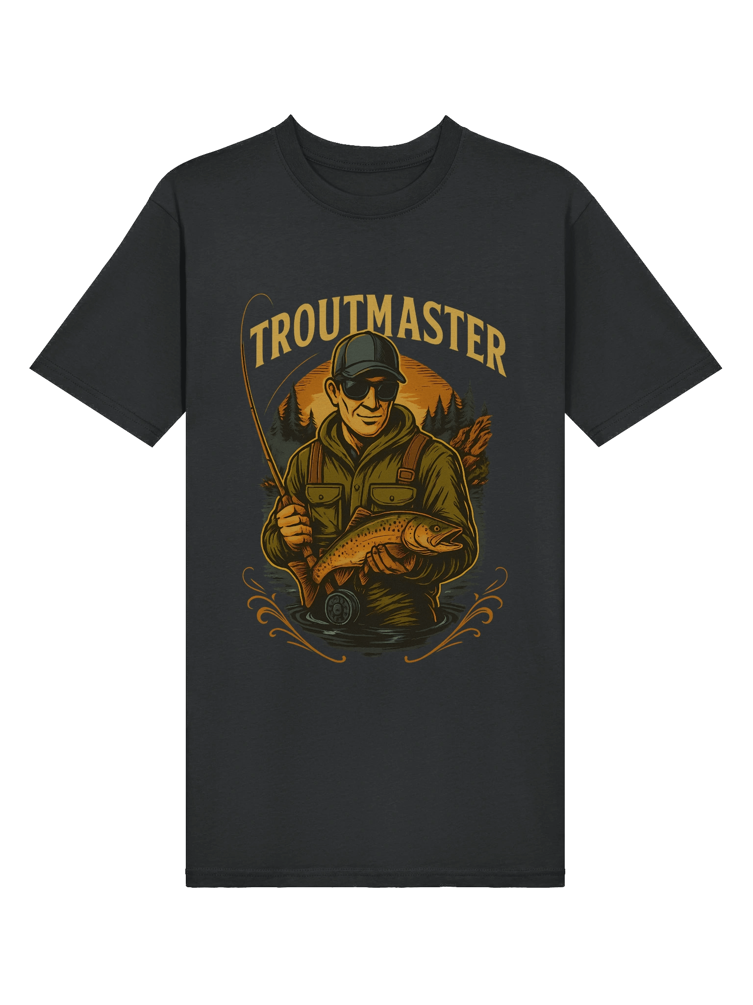 Trout Fishing T-Shirt – Troutmaster Trophy Trout Angler Tee for Fishermen product image (3)