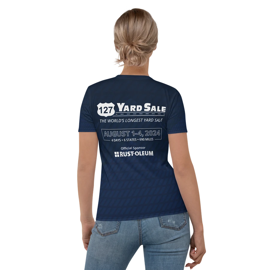 127 Yard Sale (2024) - All-Over Nautical Blue Print Women's Crew Neck T-Shirt product image (2)