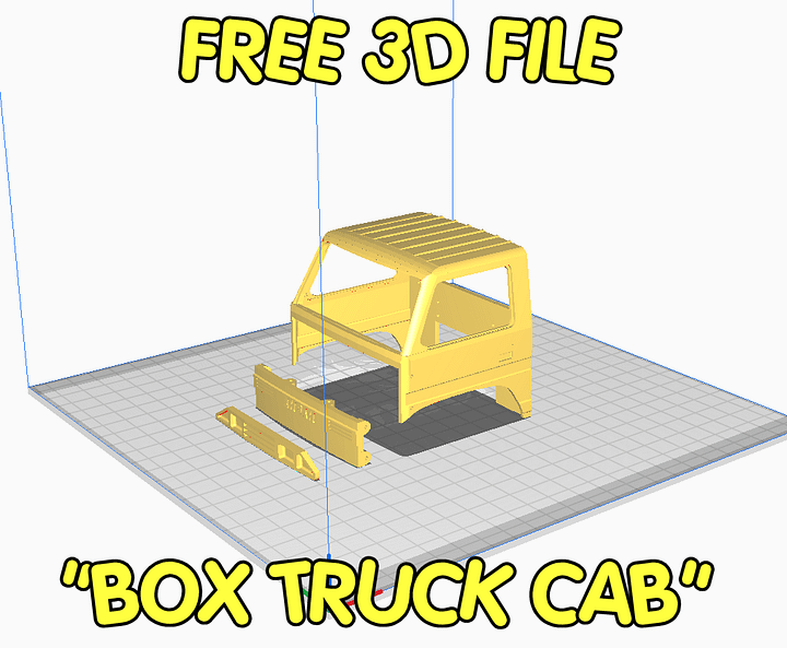 BOX TRUCK CAB - 3D PRINT FILE product image (1)