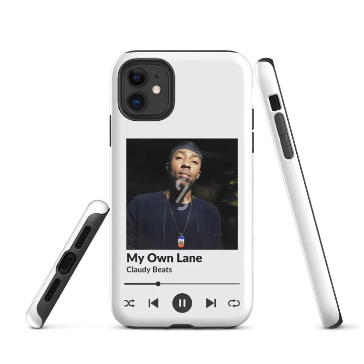 CLAUDY BEATS MY OWN LANE IPHONE® TOUGH CASE product image (1)