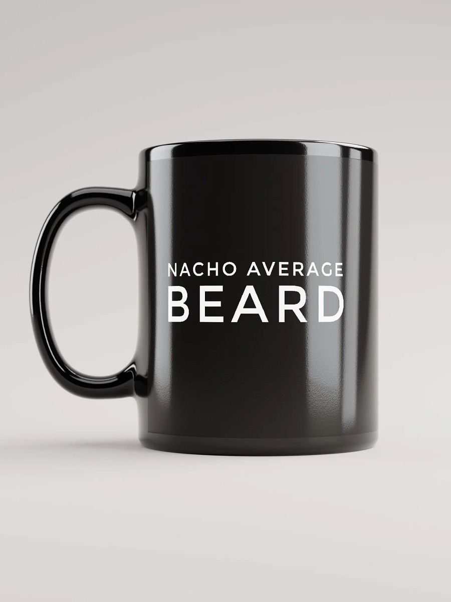 Nacho Average Beard Black Ceramic Mug product image (5)