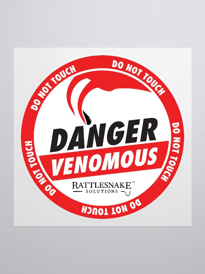 Danger: Venomous Sticker product image (1)