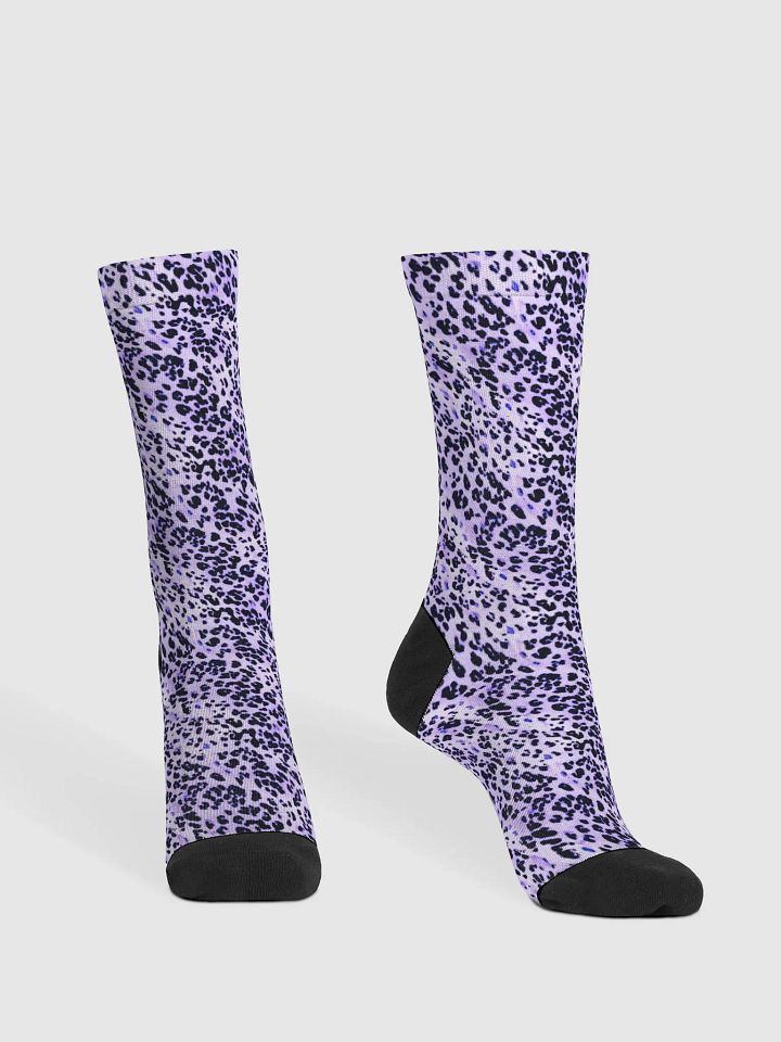 Purple Leopard Skin Socks product image (2)